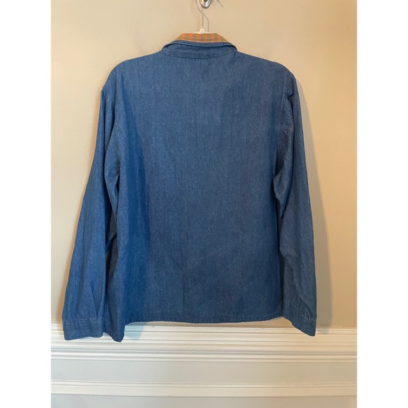 Tantrums Vintage Halloween Denim Button Up Shirt Size XL Applique Embroidered - Picture 2 of 9